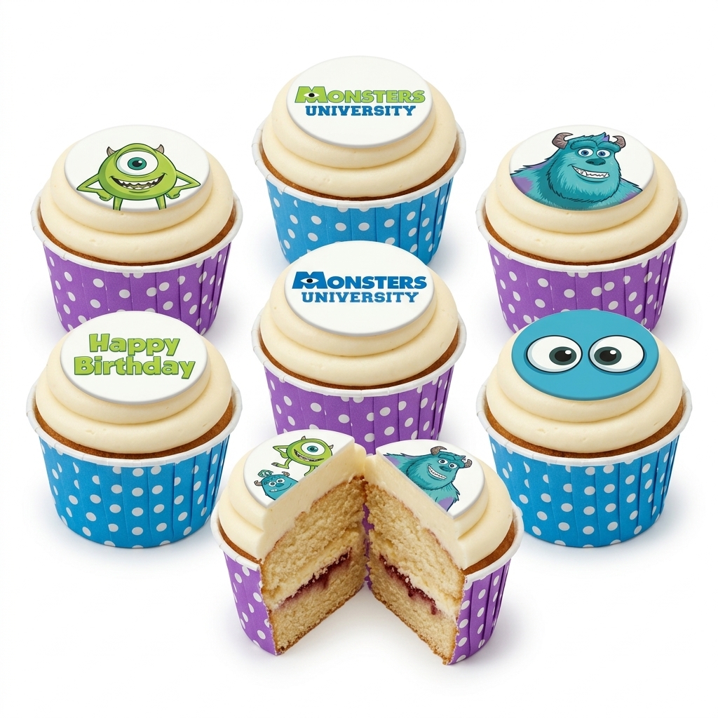 Monsters University Birthday Cupcakes