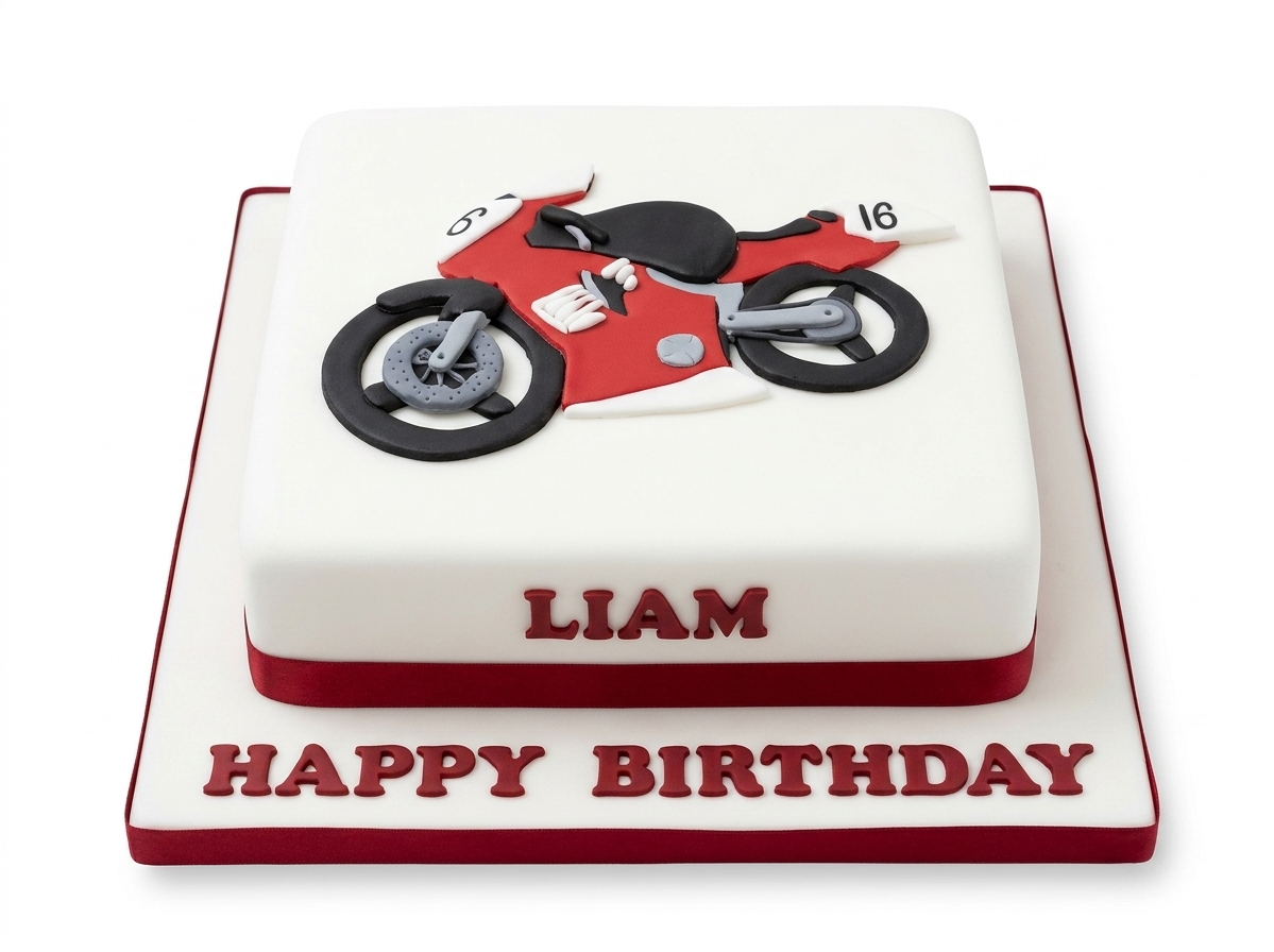 Motorcycle Birthday Cake
