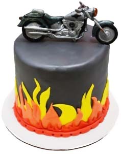 Motorcycle cake