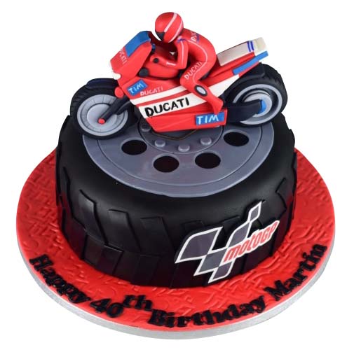 Motorcycle cake