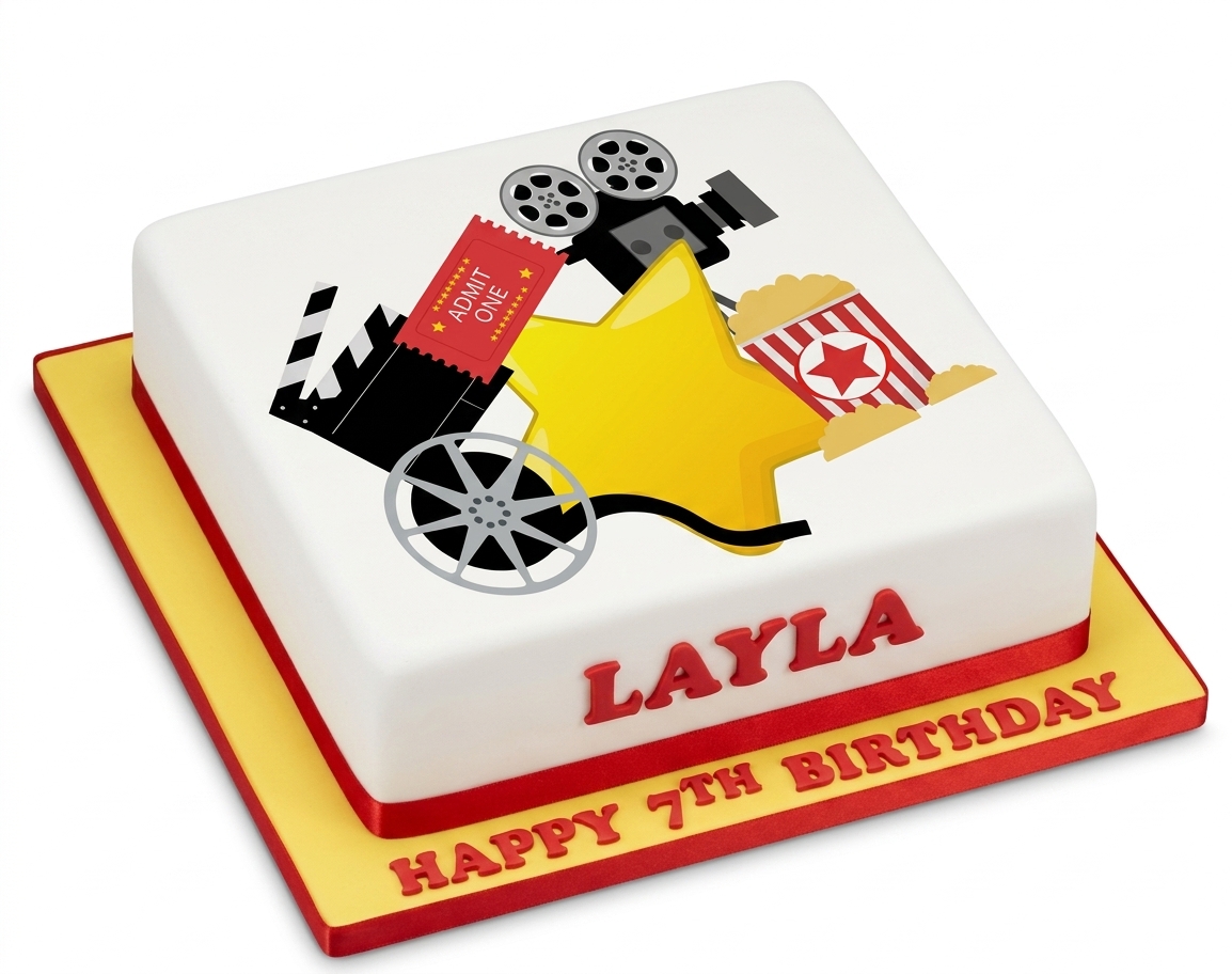 Movie Theme Birthday Cake
