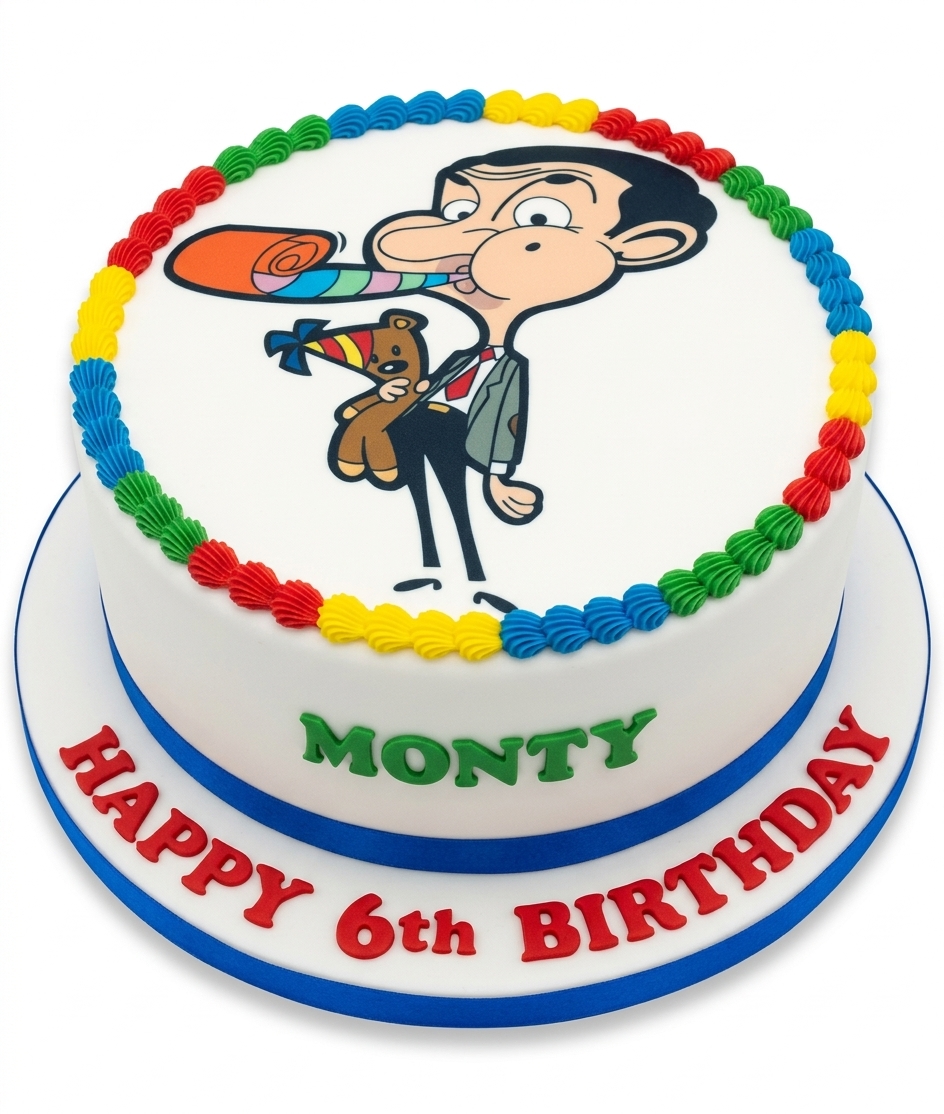Mr Bean Themed Birthday Cake