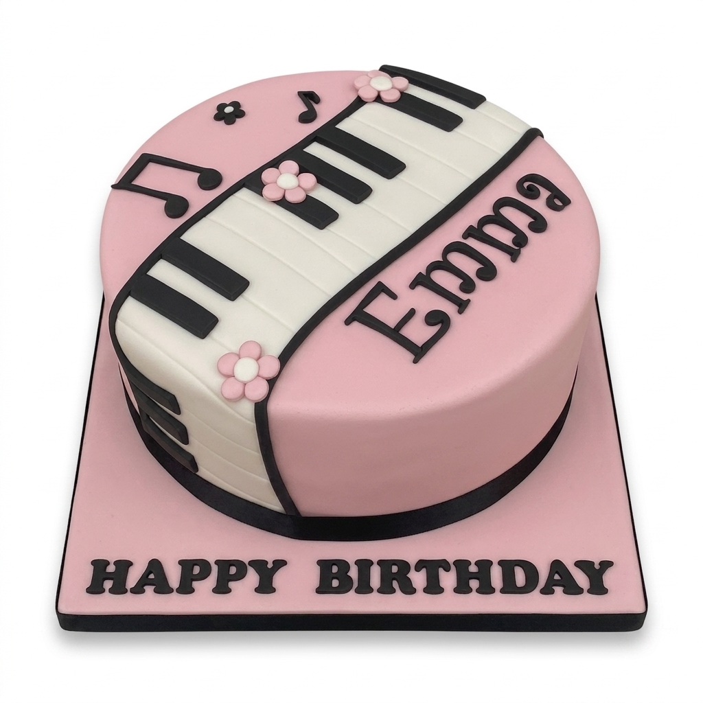 Music Theme Birthday Cake for Her