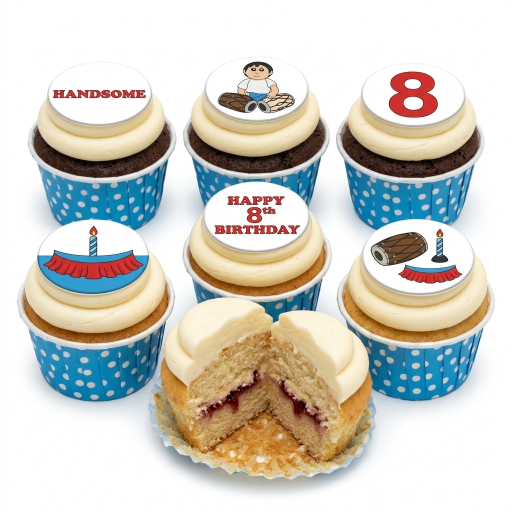 Indian Theme Birthday Cupcakes for Boys