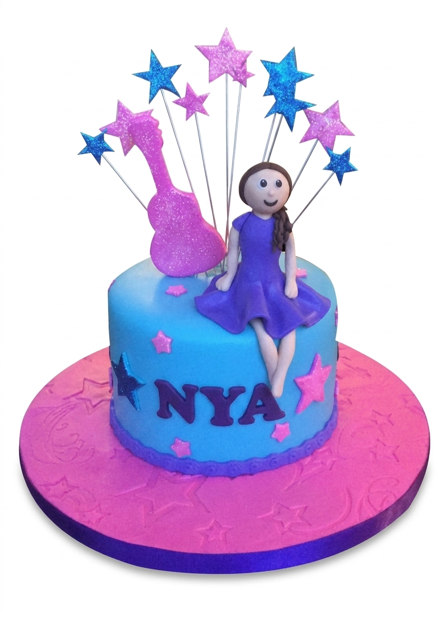 Musical Theme Birthday Cake for Girls