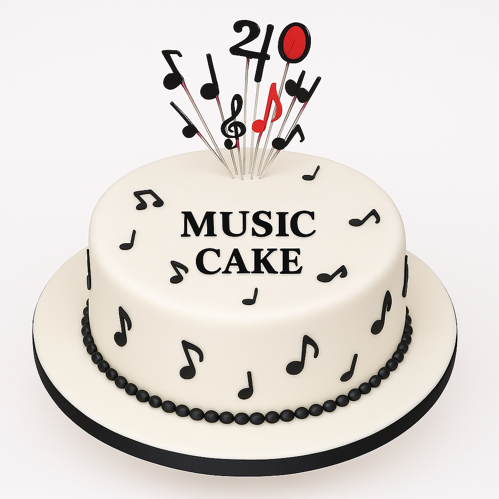 Musical Themed Birthday Cake 