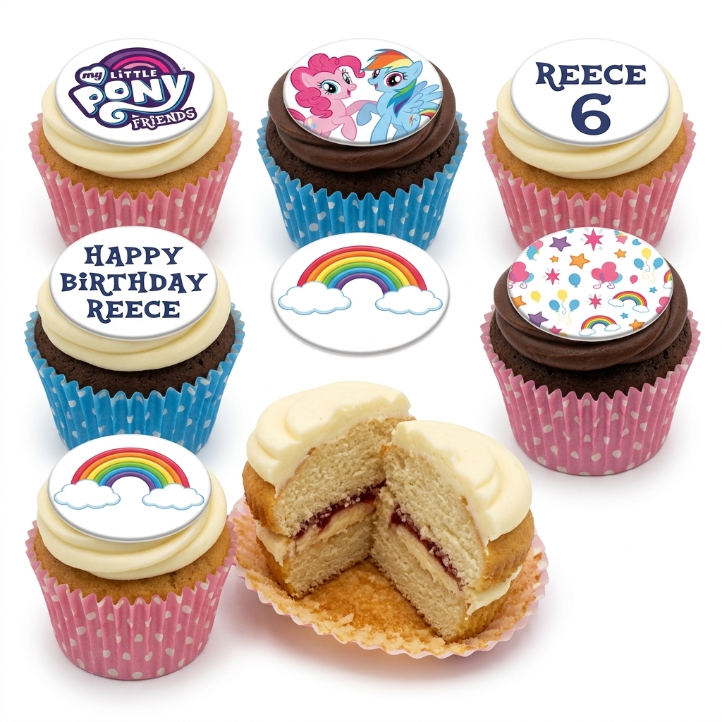 My Little Pony Birthday Cupcakes
