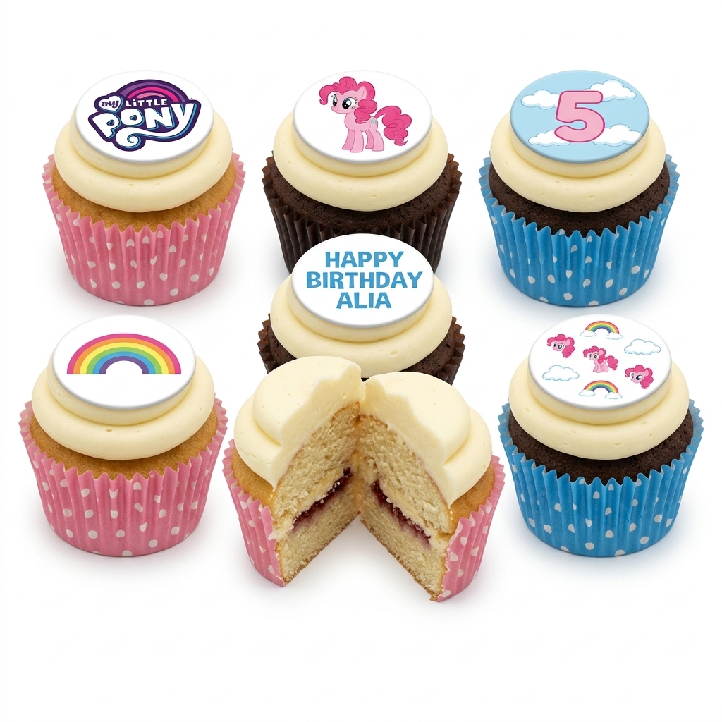 My Little Pony Birthday Cupcakes