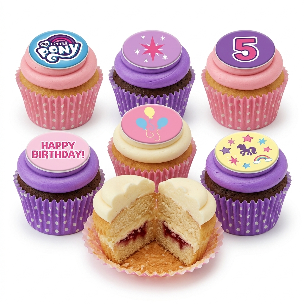 My Little Pony Birthday Cupcakes