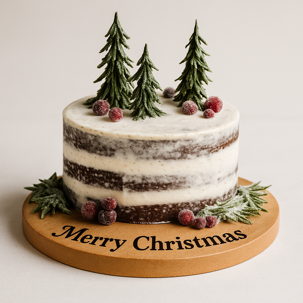 Naked Christmas Layered Cake