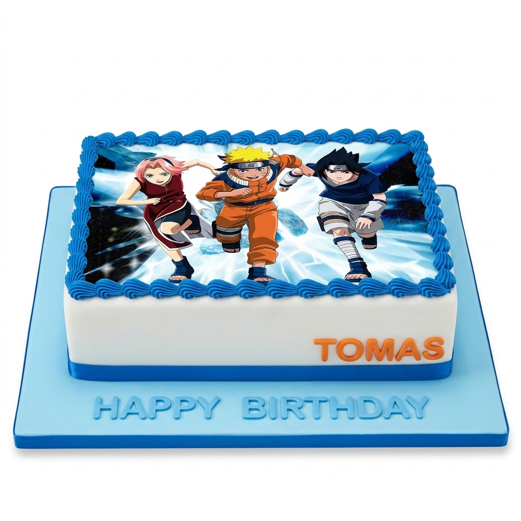 Naruto Theme Birthday Cake