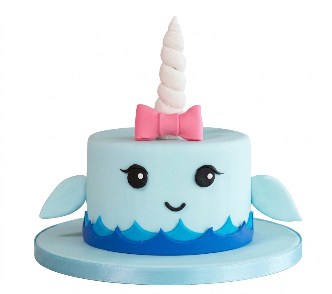 Narwhal Birthday Cake