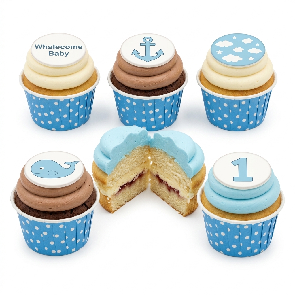 Nautical Baby Shower Cupcakes for Boys