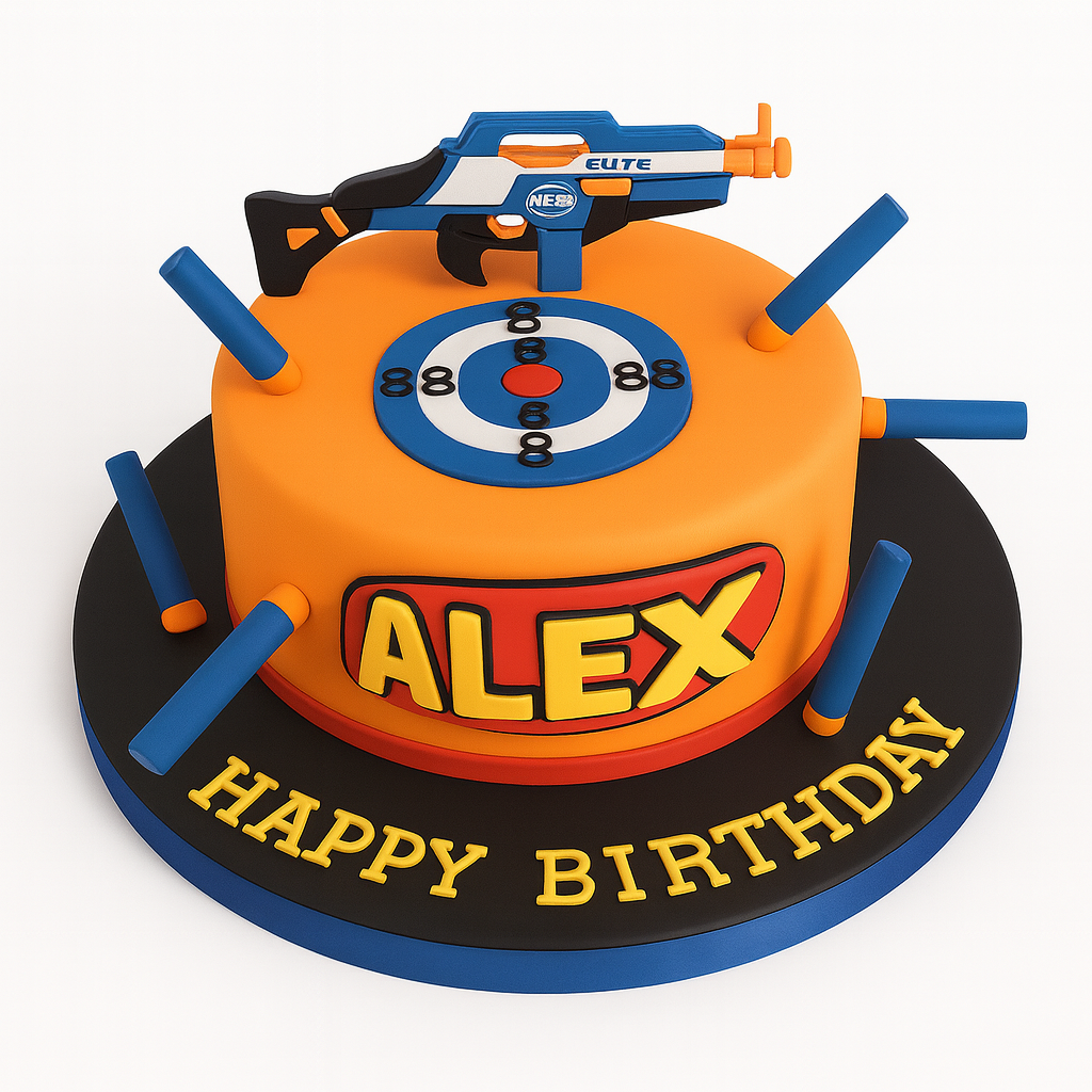 Nerf gun Cake
