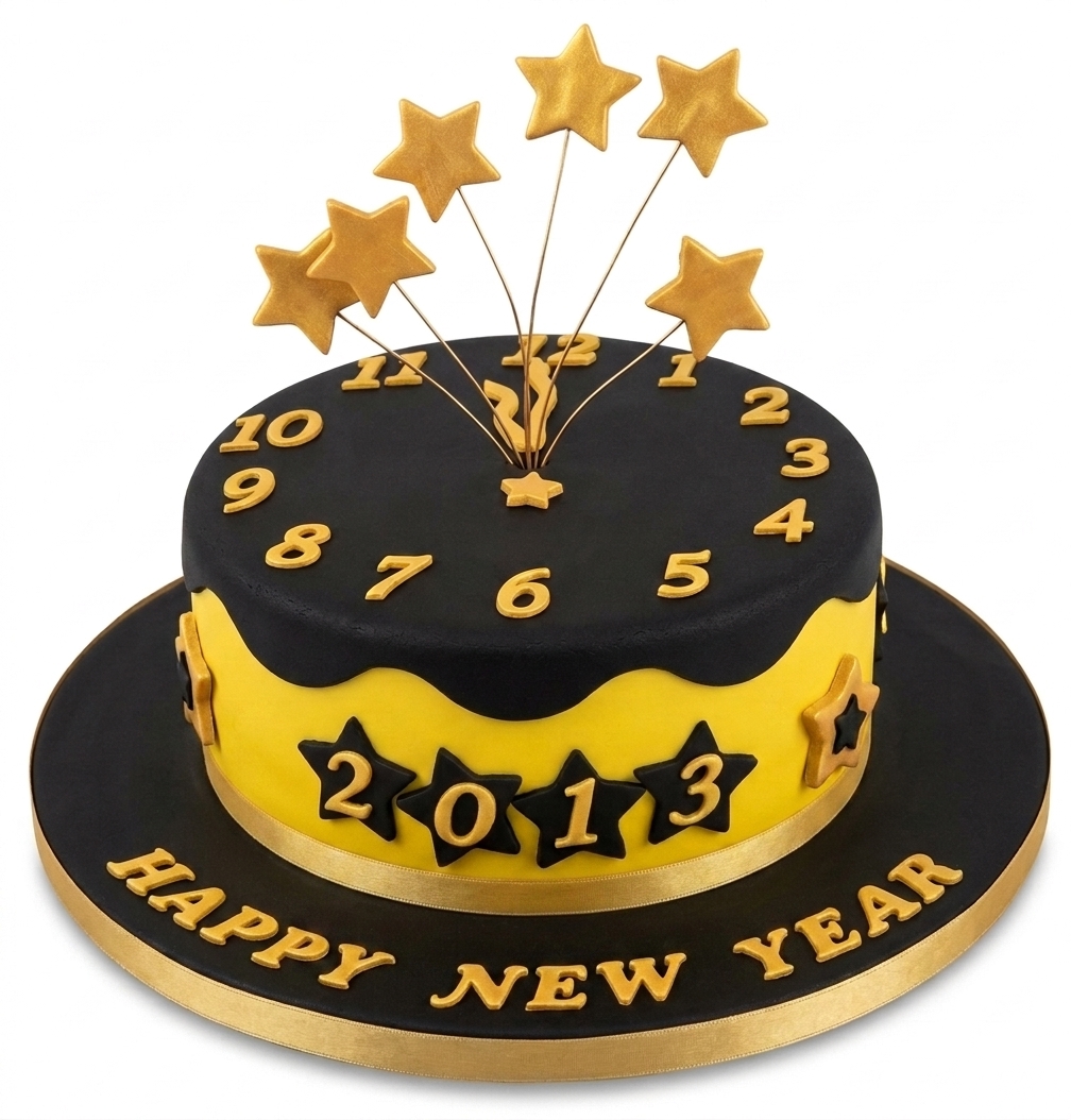 New Year's Eve Celebration Cake
