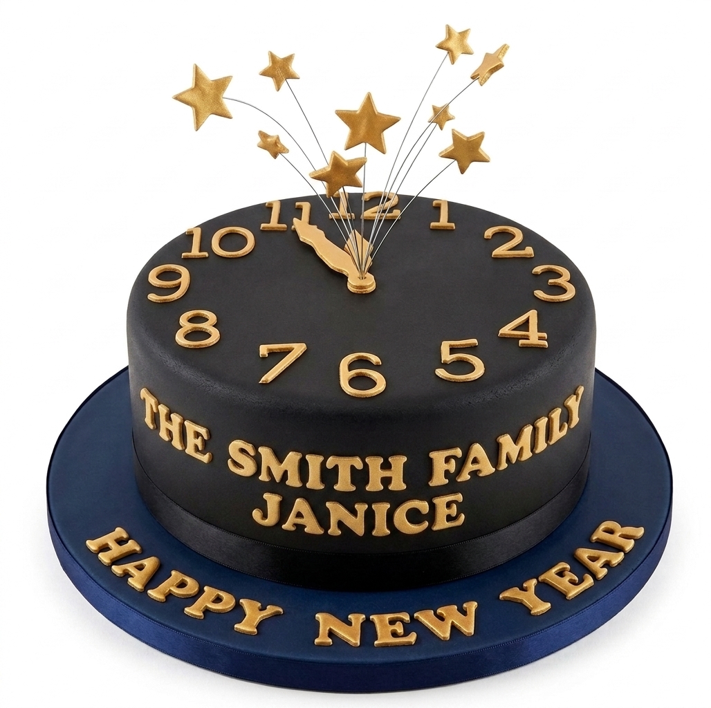 New Year's Eve Countdown Cake