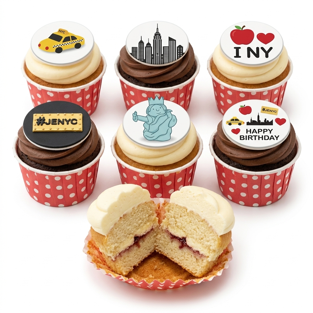 New York City Birthday Cupcakes