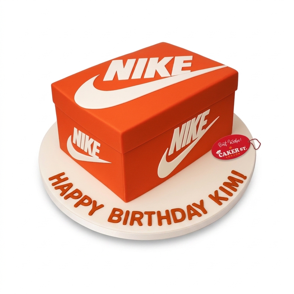 Nike Shoe Box Birthday Cake