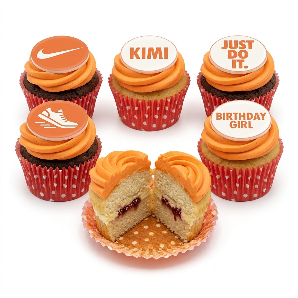 Sports Theme Birthday Cupcakes for Her
