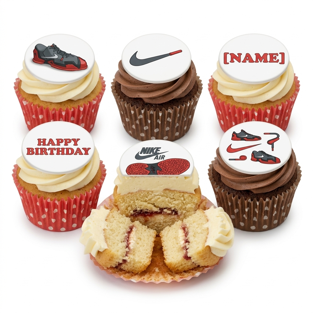 Nike Air Sneaker Birthday Cupcakes