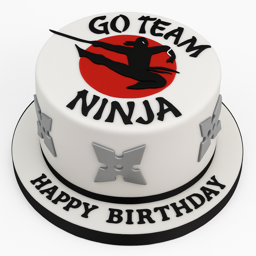 Ninja Birthday Cake