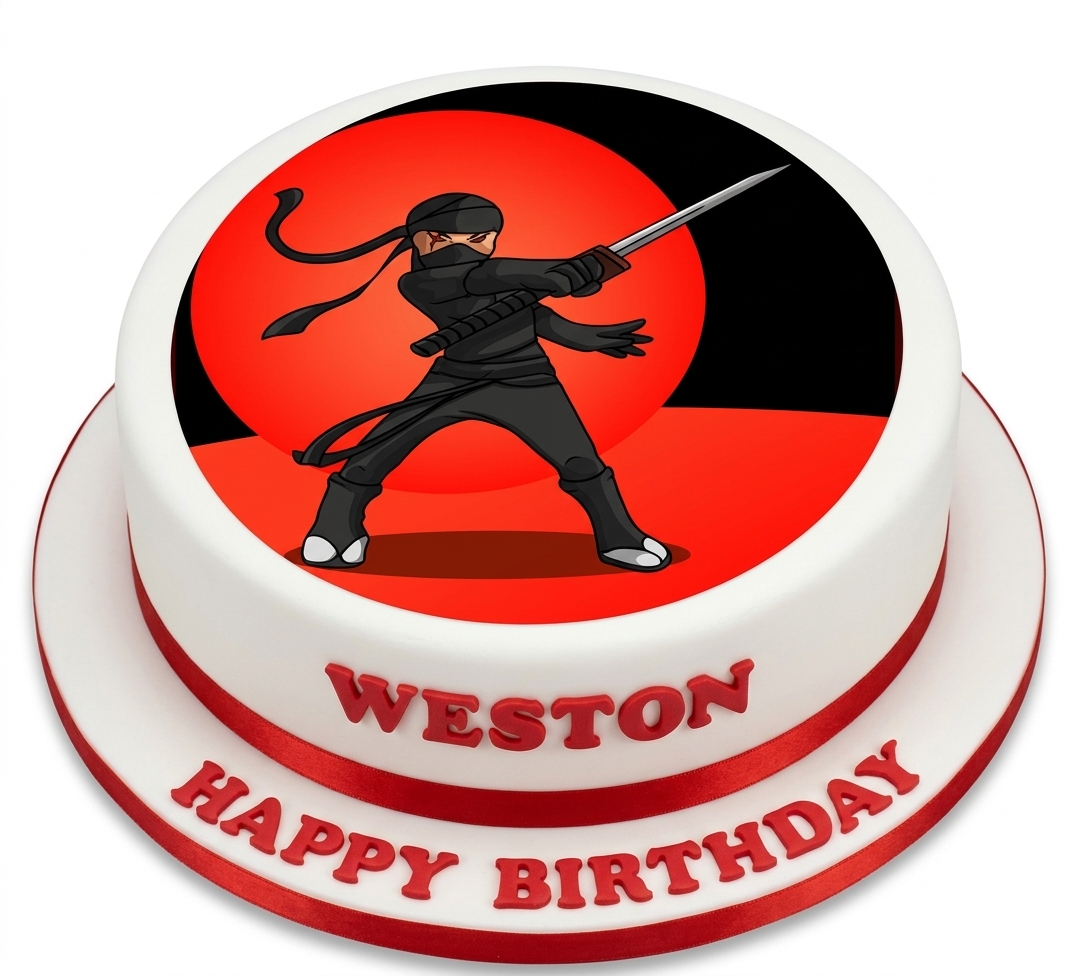 Ninja Birthday Cake for Boys