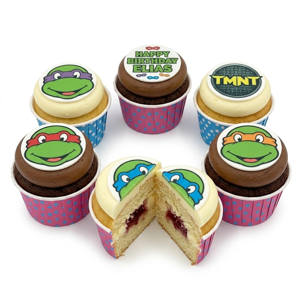 Teenage Mutant Ninja Turtles Birthday Cupcakes