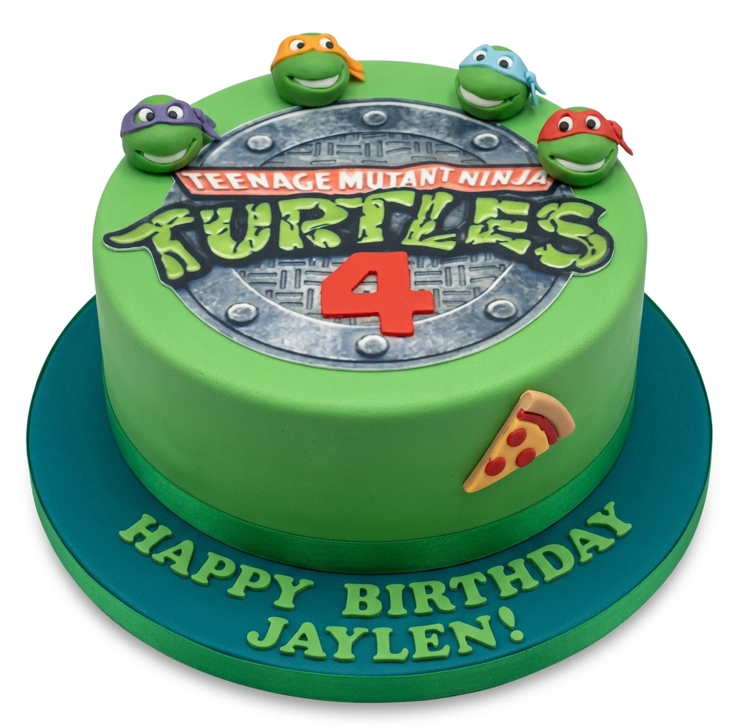 Teenage Mutant Ninja Turtles Birthday Cake