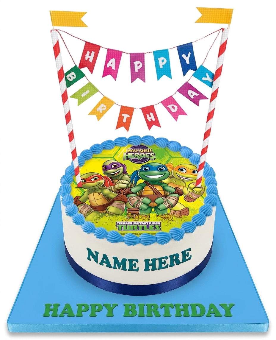 Teenage Mutant Ninja Turtles Birthday Cake