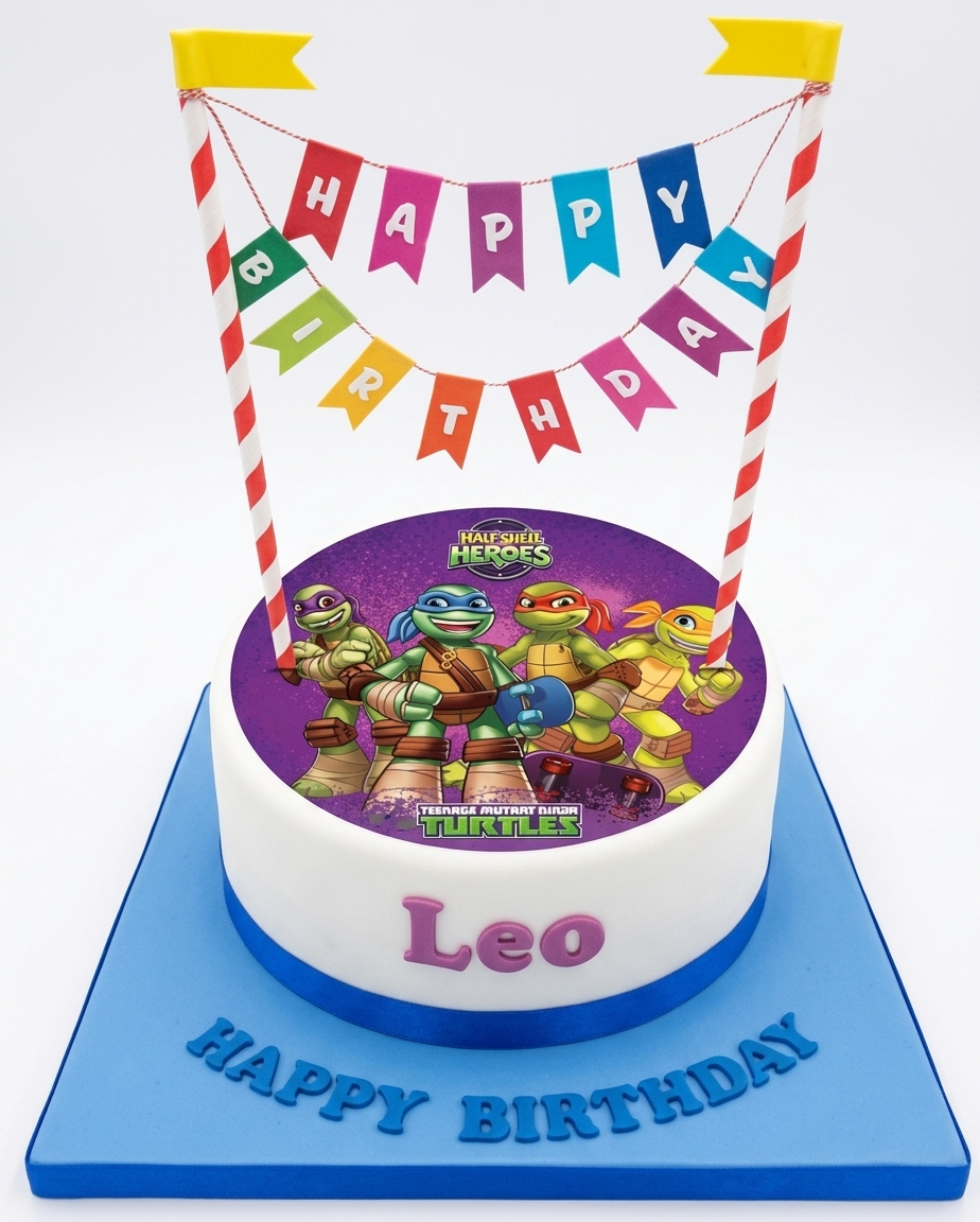 Teenage Mutant Ninja Turtles Birthday Cake