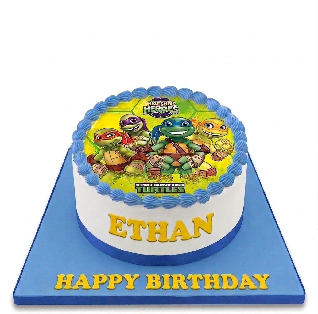 Teenage Mutant Ninja Turtles Birthday Cake