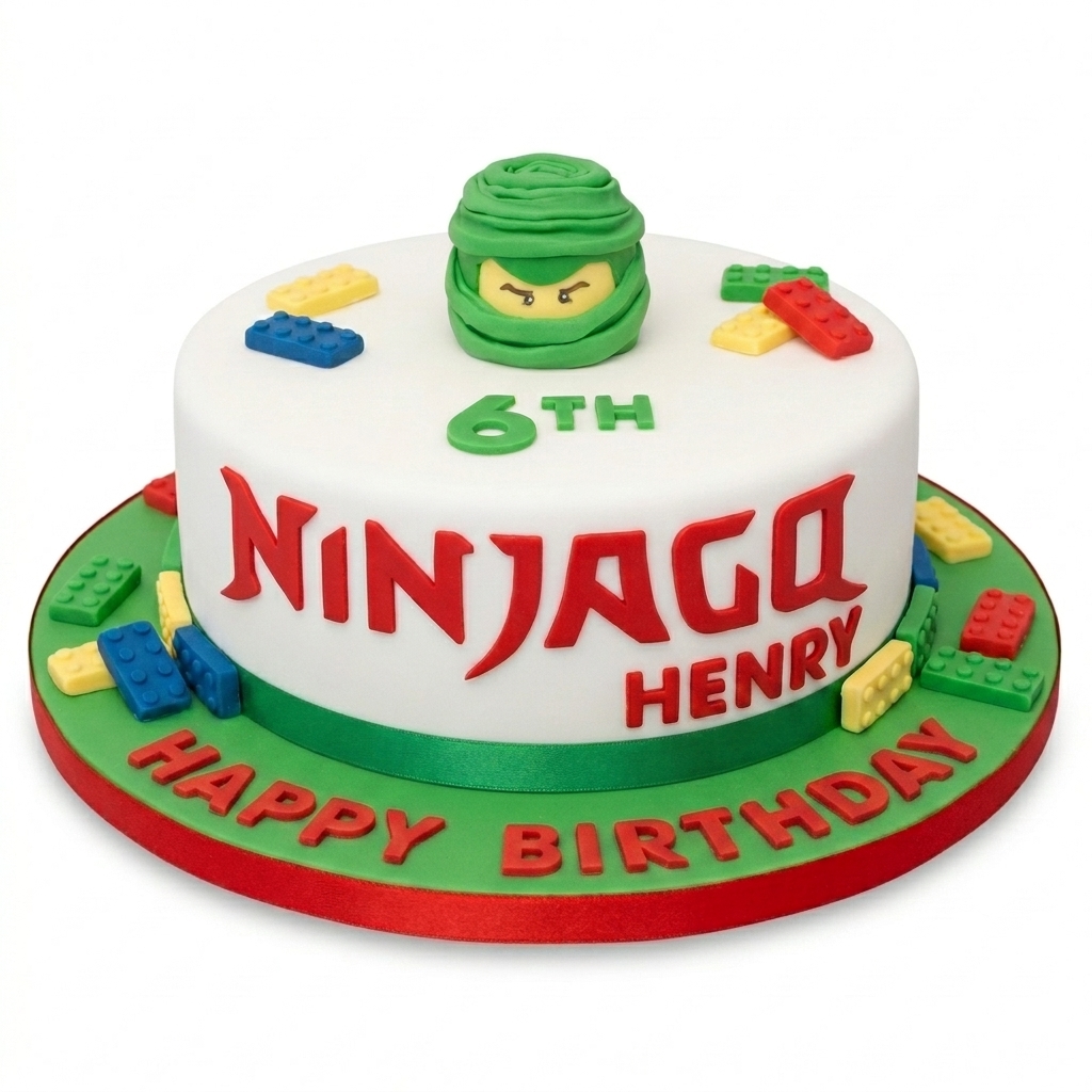 Lego Ninjago Theme Birthday Cake