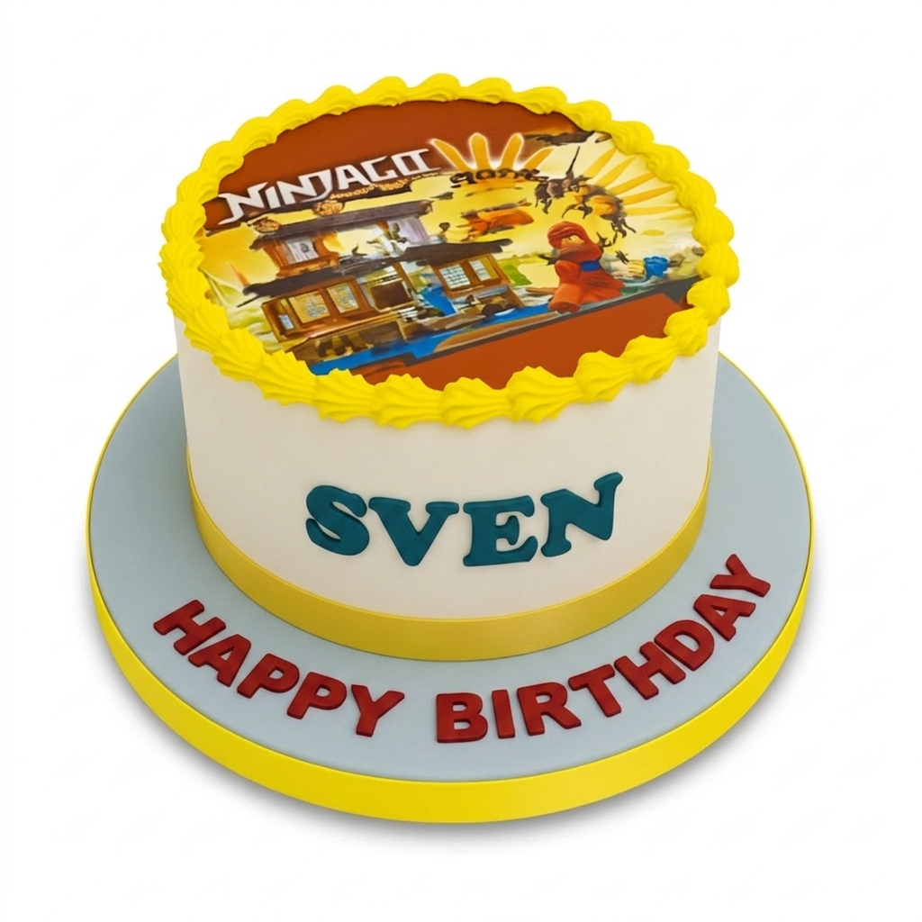 Ninjago Theme Birthday Cake