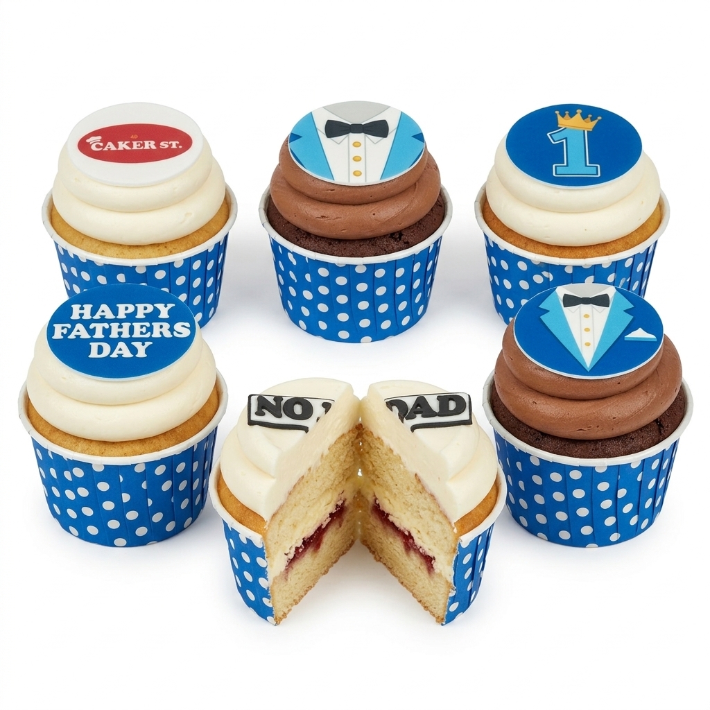 Father's Day Cupcakes | No. 1 Dad & Tuxedo Designs