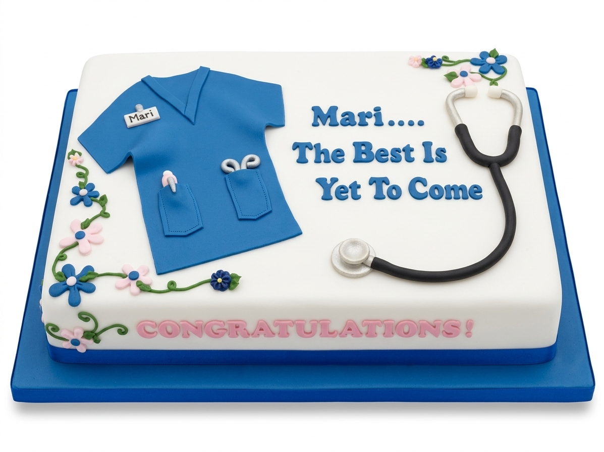 Personalised Nurse Celebration Cake