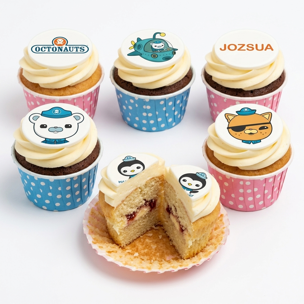 Octonauts Birthday Cupcakes | Personalised Kids Party Cupcakes