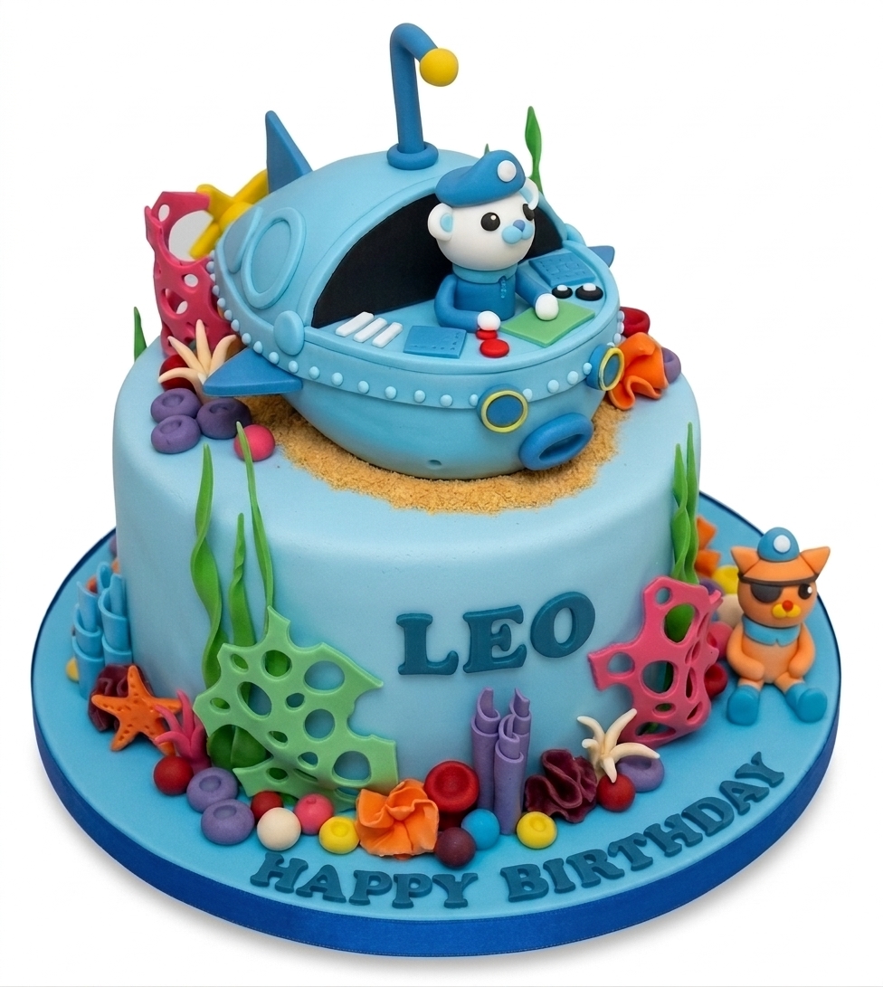 Octonauts Birthday Cake with Submarine & Characters