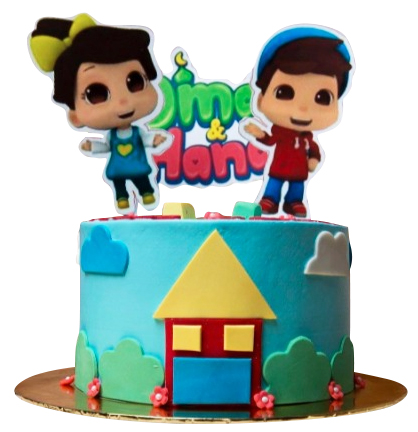 Omar and Hanna Birthday Cake
