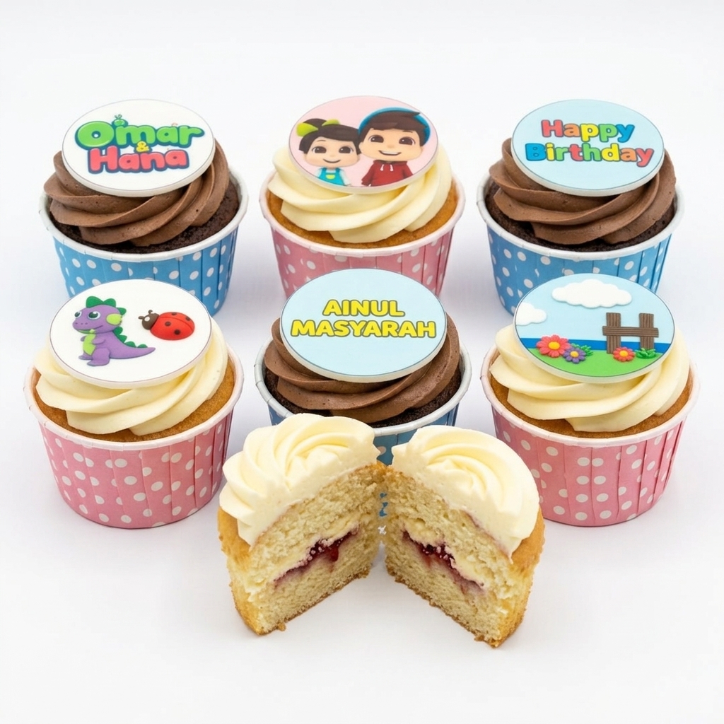 Omar & Hana Kids Birthday Cupcakes