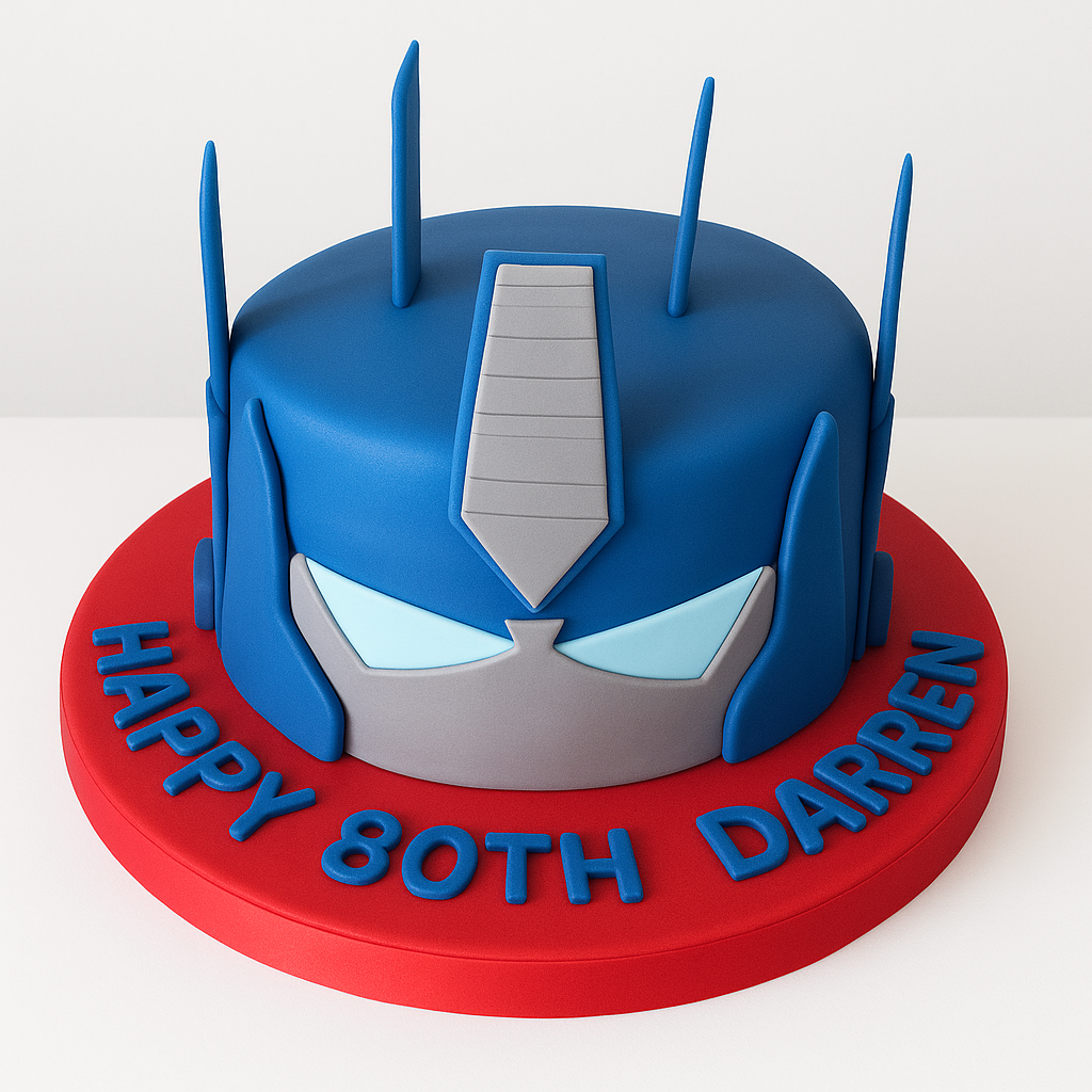 Optimus prime cake