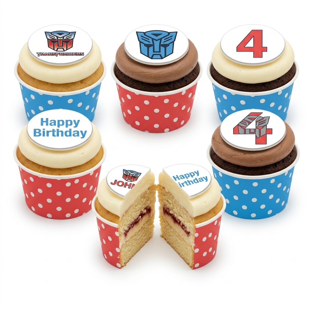 Transformers Birthday Cupcakes