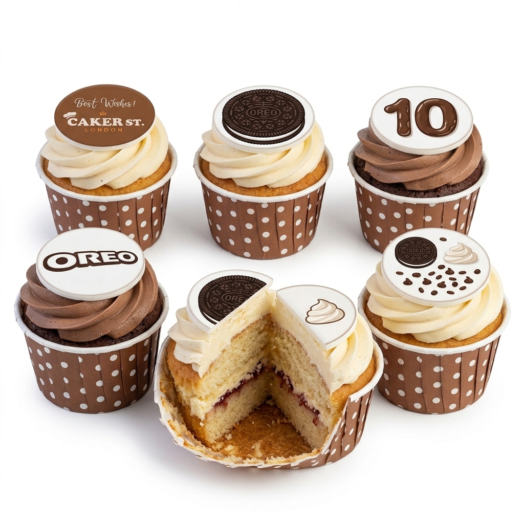 Oreo Birthday Cupcakes