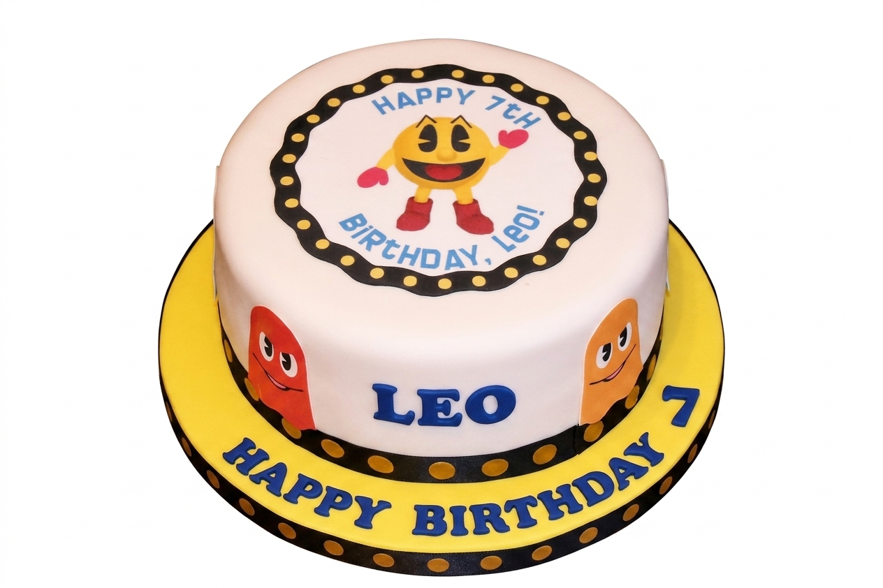 Pacman Gaming Birthday Cake