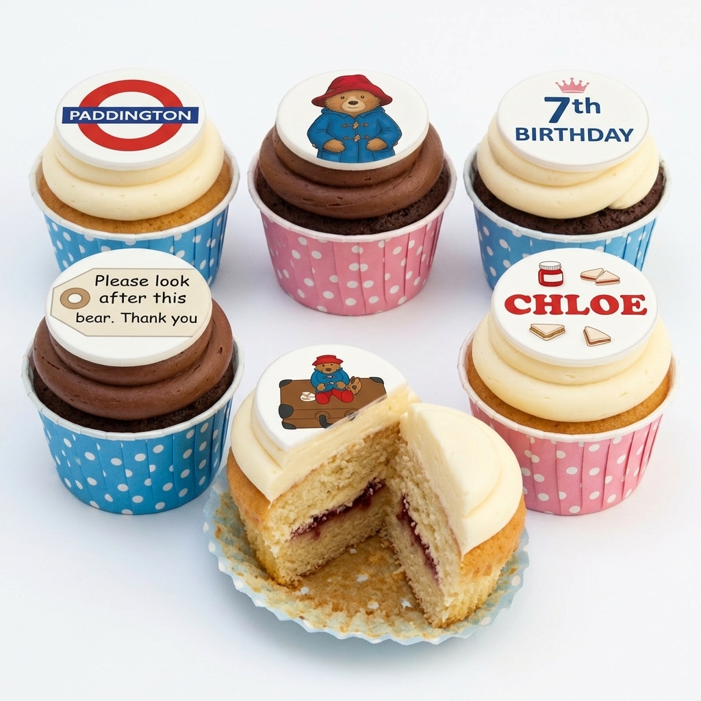 Paddington Bear Birthday Cupcakes