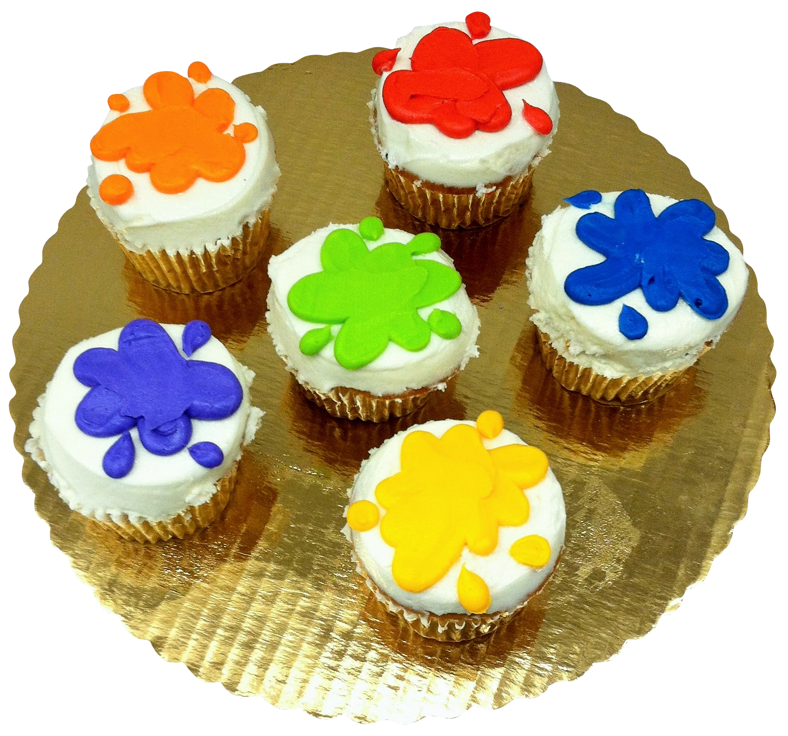 Paint Theme Cupcakes - Pack of 6