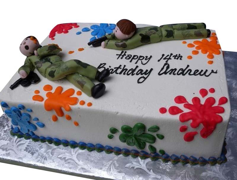 Paintball cake