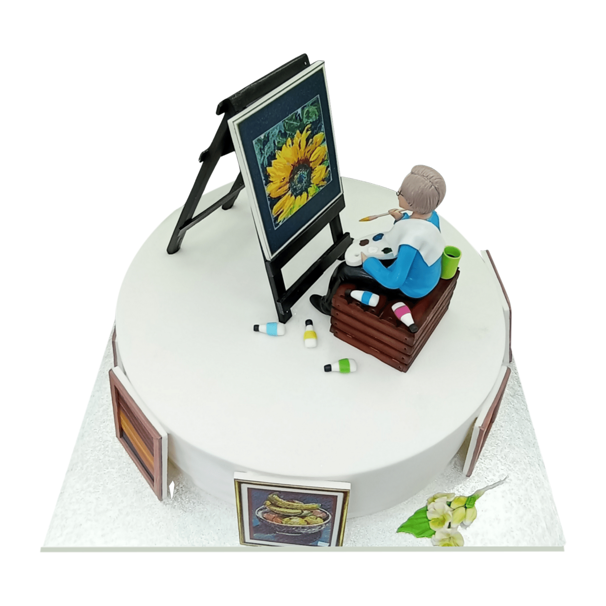 Painter Themed Cake 