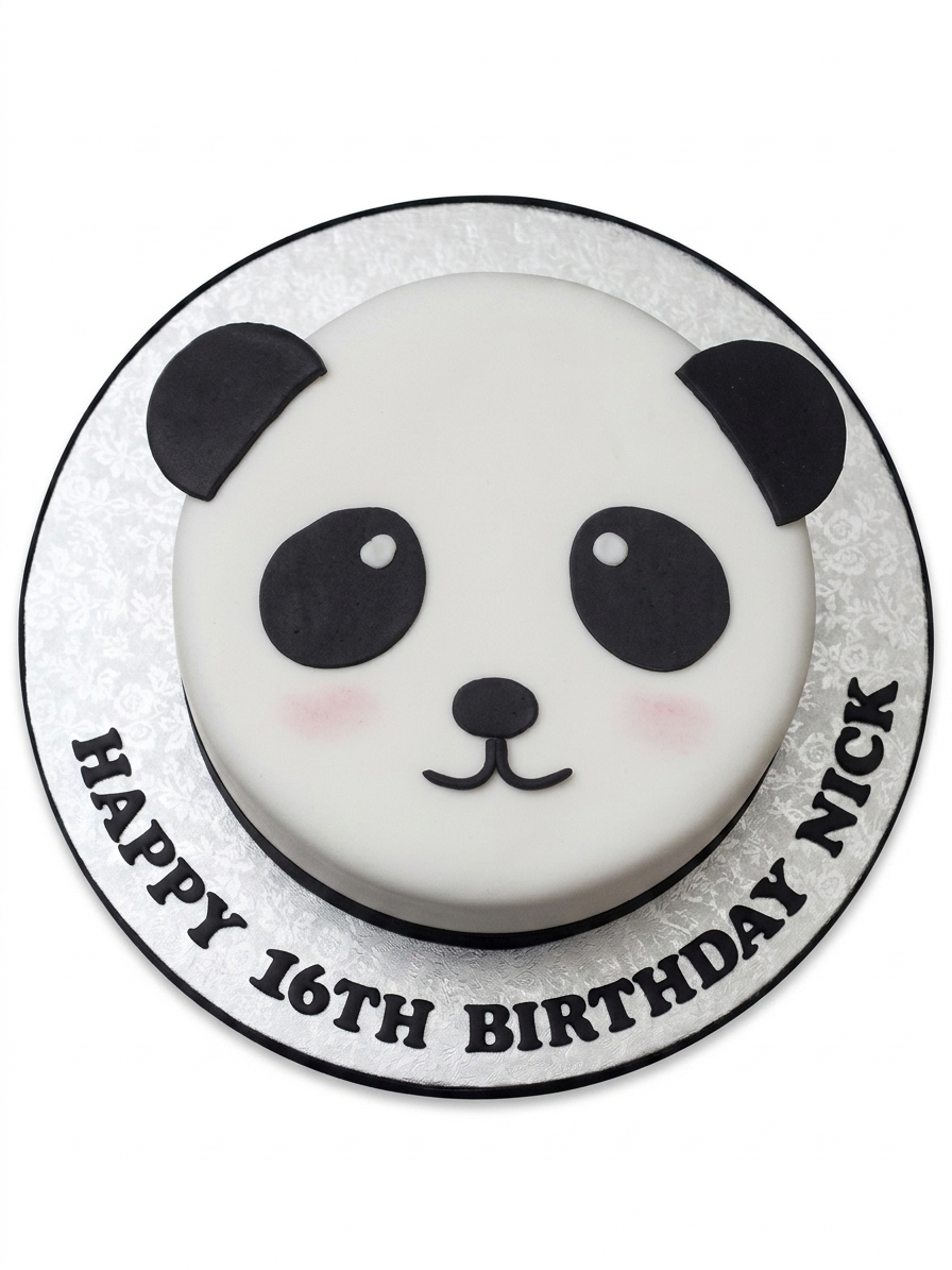 Cute Panda Birthday Cake