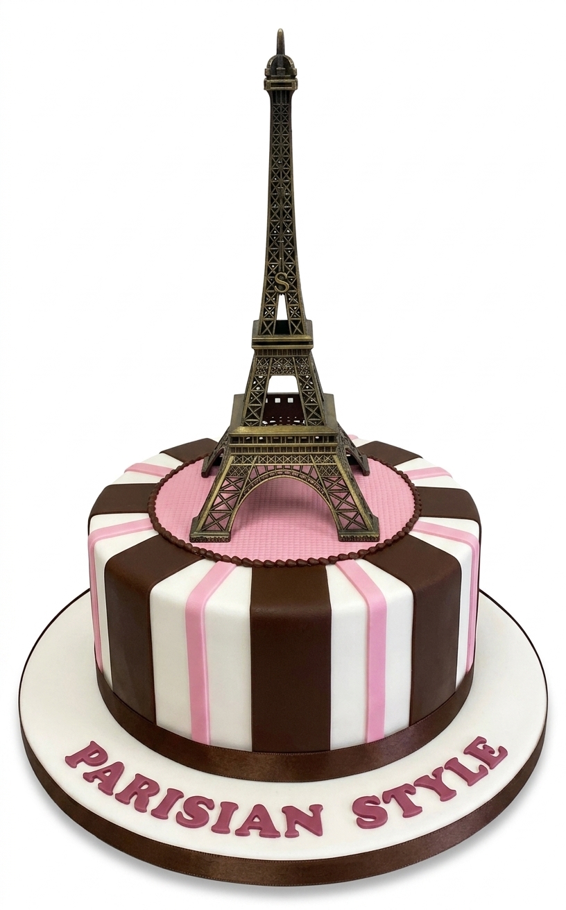 Parisian Style Birthday Cake