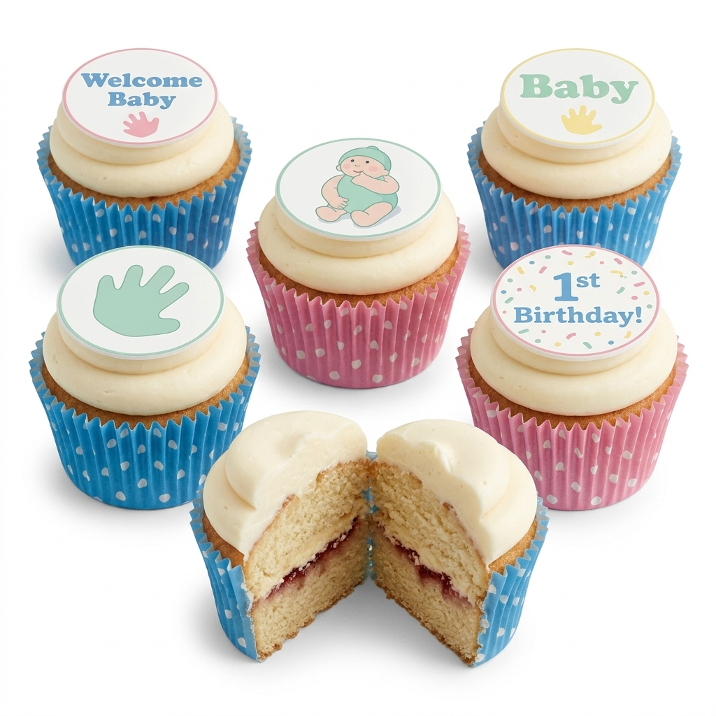 Baby Shower Celebration Cupcakes